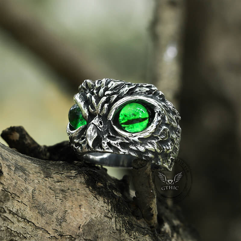 Owl Stainless Steel Animal Ring