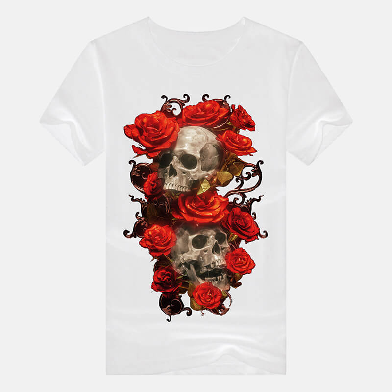 Passionate Life Cotton Skull T-shirt | Gthic.com