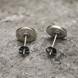 Pentacle Sterling Silver Stud Earrings