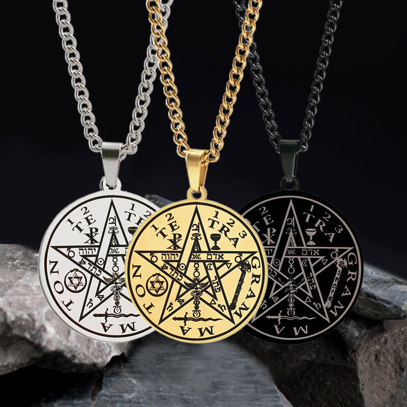 Pentagram Seal Of Solomon Stainless Steel Necklace