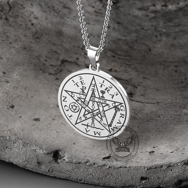 Pentagram Seal Of Solomon Stainless Steel Necklace