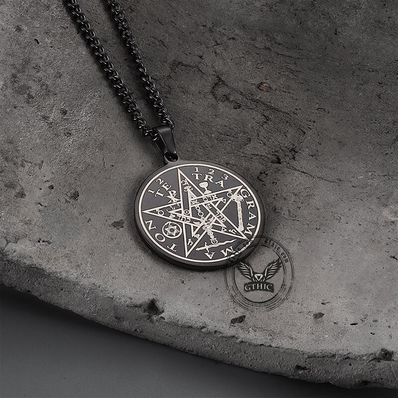 Pentagram Seal Of Solomon Stainless Steel Necklace