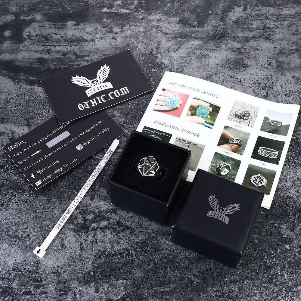 Pentagram Stainless Steel Ring