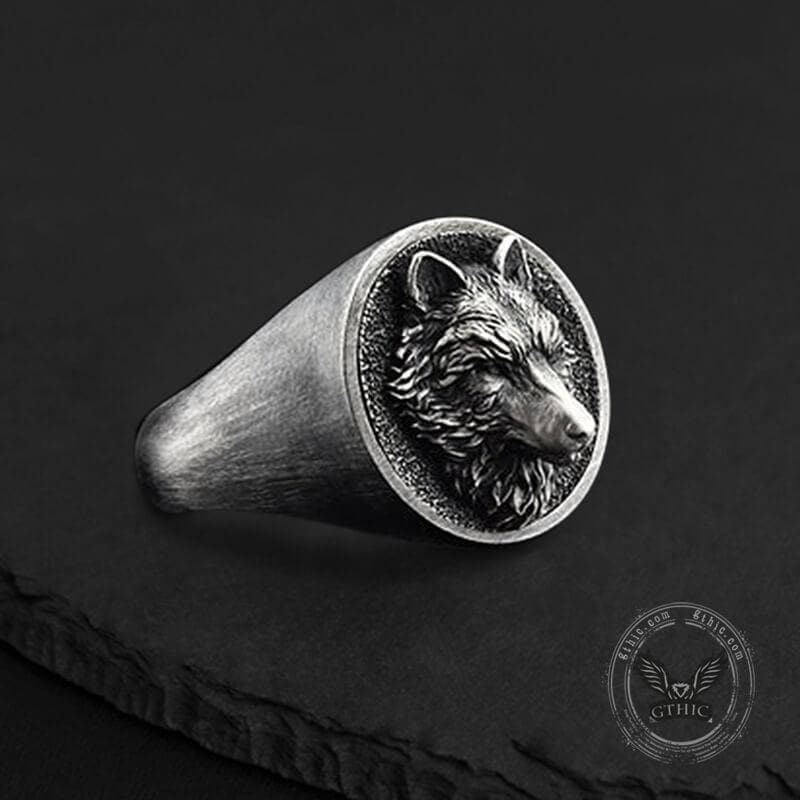 Personalized Custom Round Sterling Silver Ring | Gthic.com