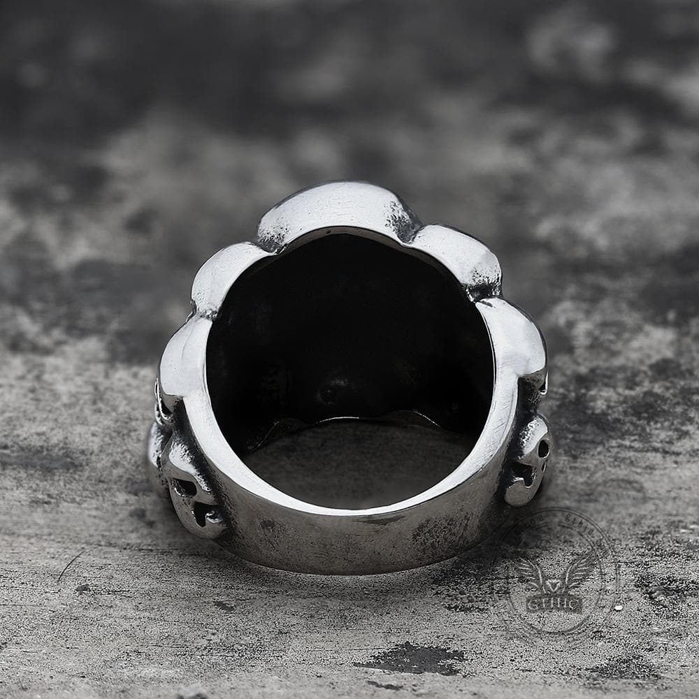 Phantom Stainless Steel Skull Ring | Gthic.com