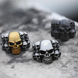 Phantom Stainless Steel Skull Ring | Gthic.com