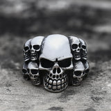 Phantom Stainless Steel Skull Ring | Gthic.com