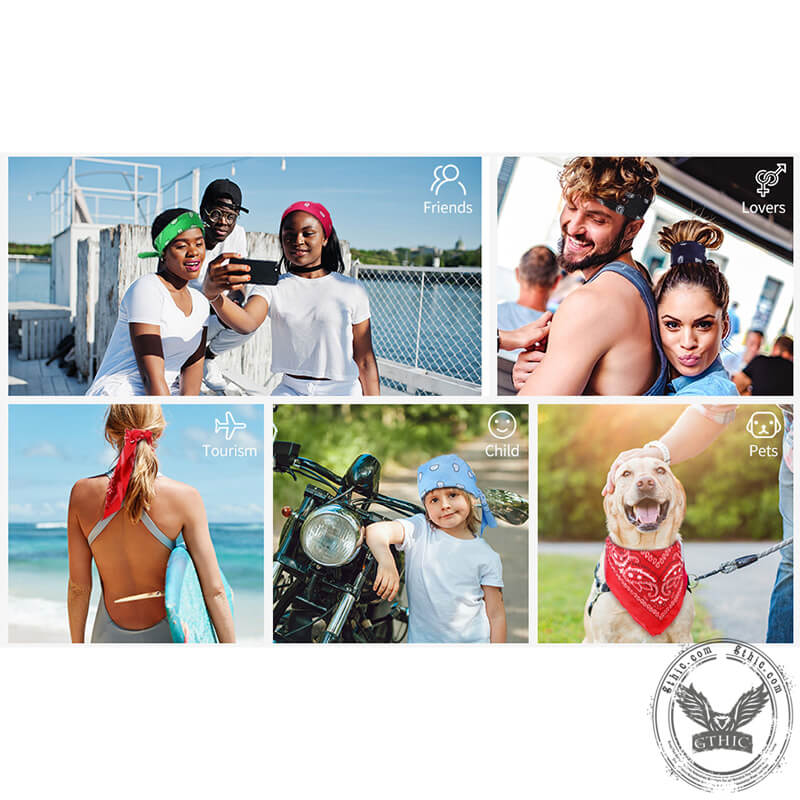 Katoenen vierkante sjaal met piraat gekruiste schedels