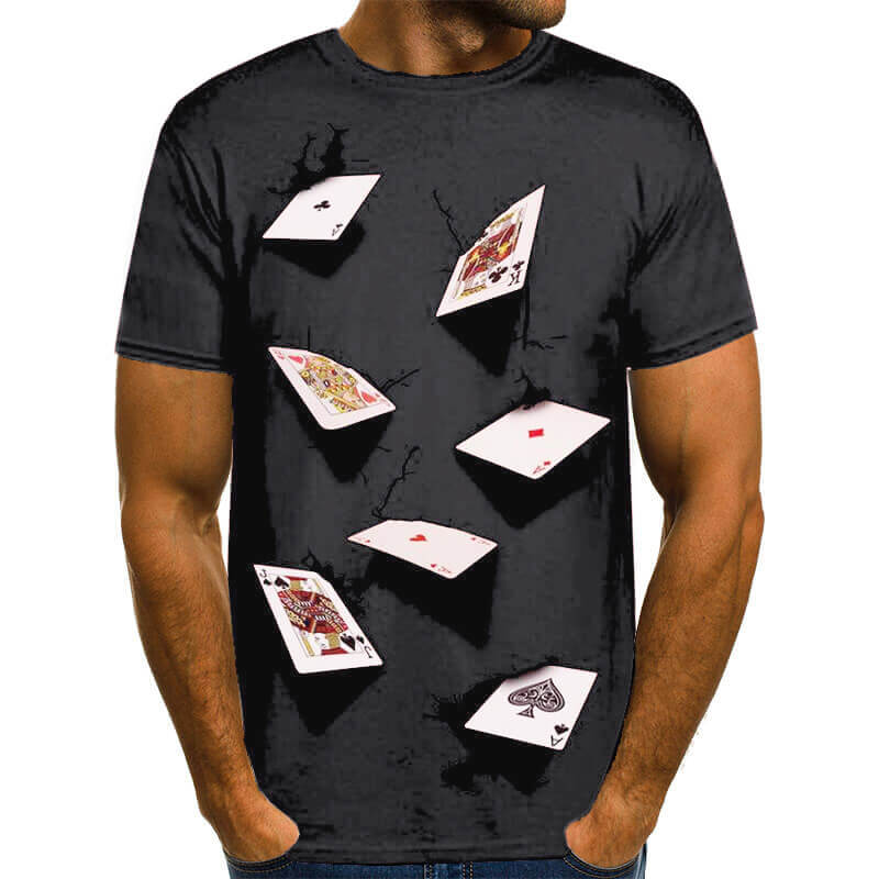 Playing Card Polyester T-shirt | Gthic.com
