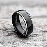 Polished Valknut Titanium Band Viking Ring | Gthic.com