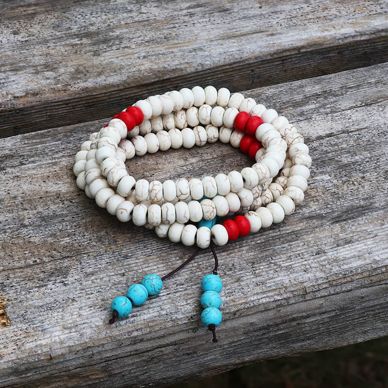 Prayer Beads Turquoise Necklace | Gthic.com