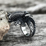 Predator Stainless Steel Skull Ring | Gthic.com