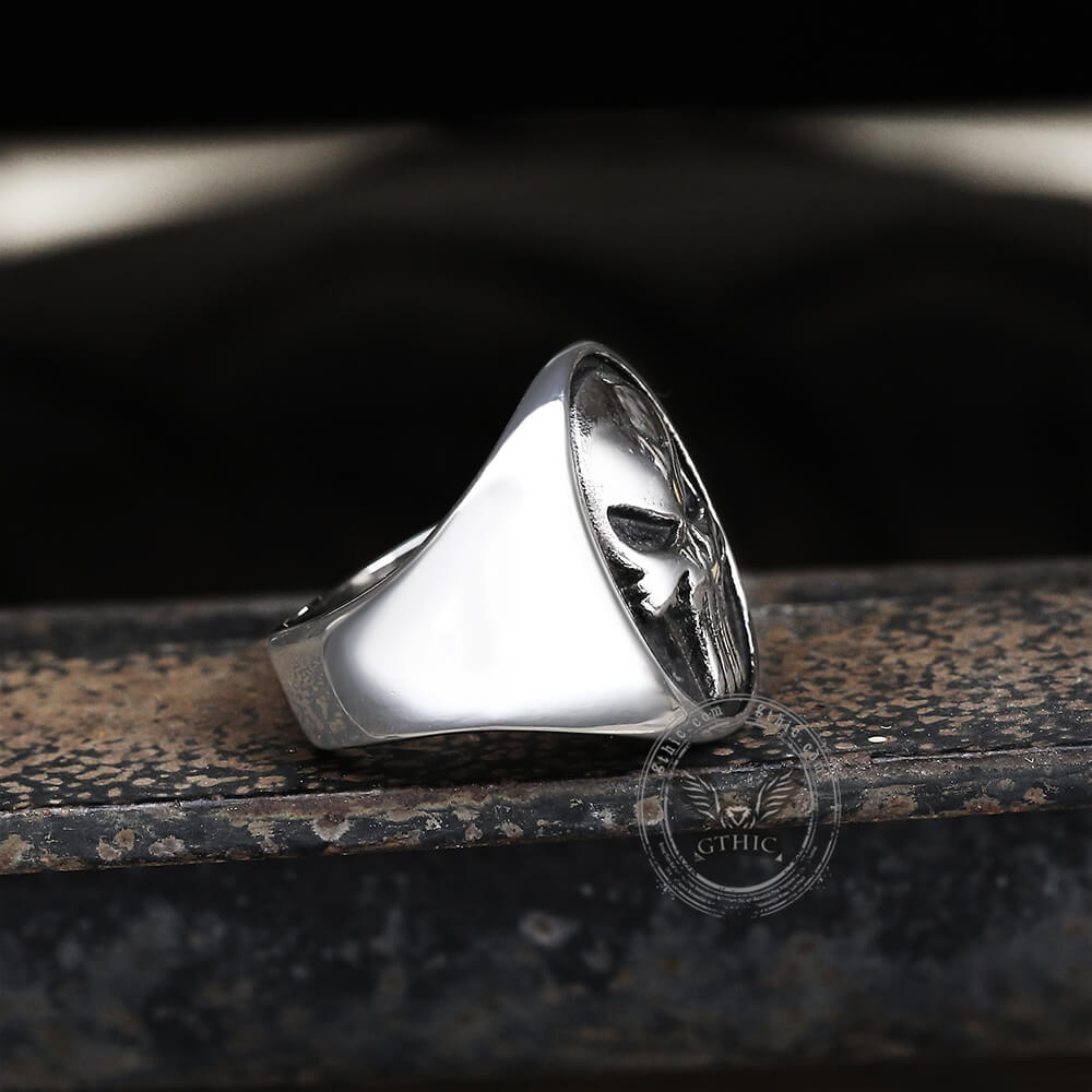 Punisher Stainless Steel Skull Ring | Gthic.com