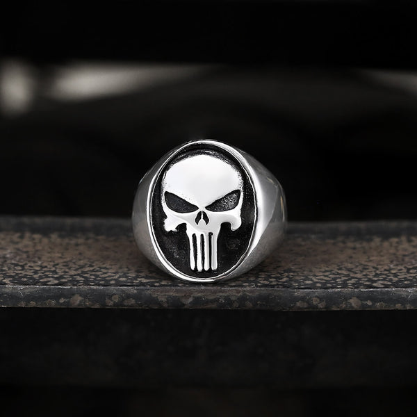 Punk ontworpen Skull Head roestvrij stalen ring