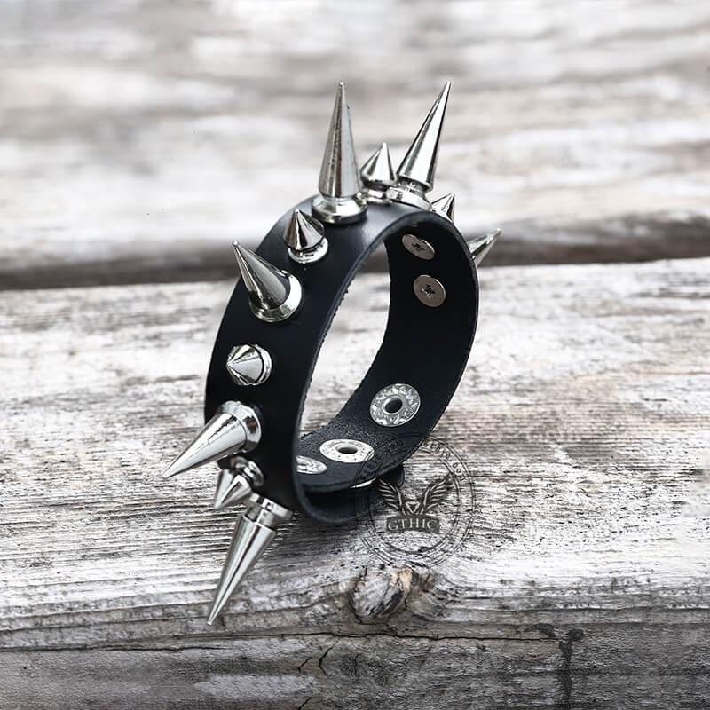 Punk Style Spikes Bracelet  Spike bracelet, Spiked jewelry, Punk rock  jewelry