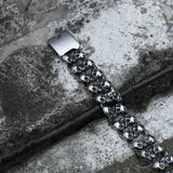 Punk Chain Stainless Steel Skull Bracelet 03 | Gthic.com