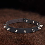 Punk Leather Alloy Gothic Choker Necklace | Gthic.com