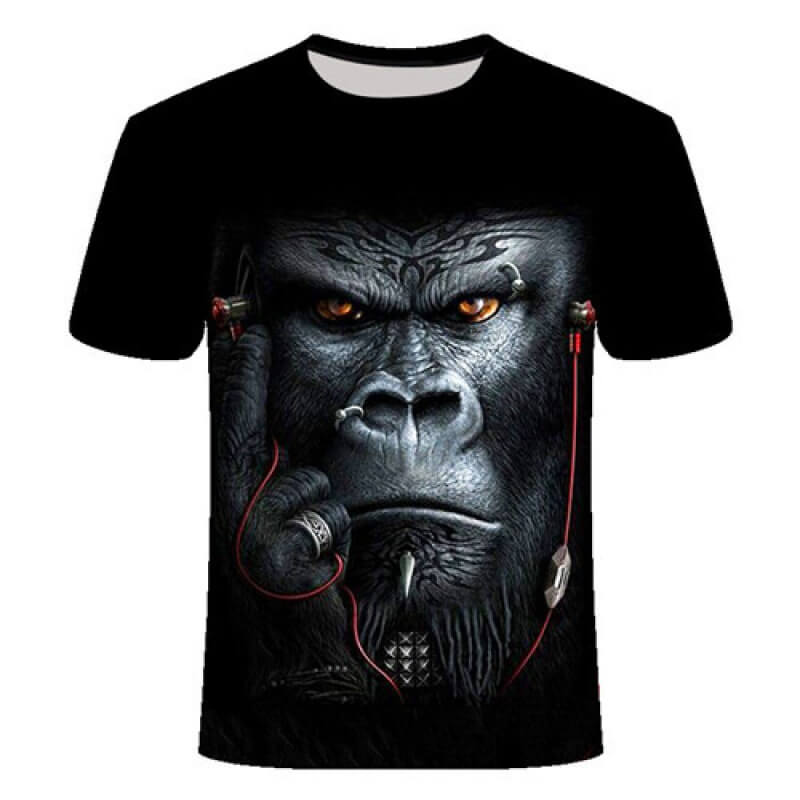 Punk Orangutan Polyester T-Shirt | Gthic.com