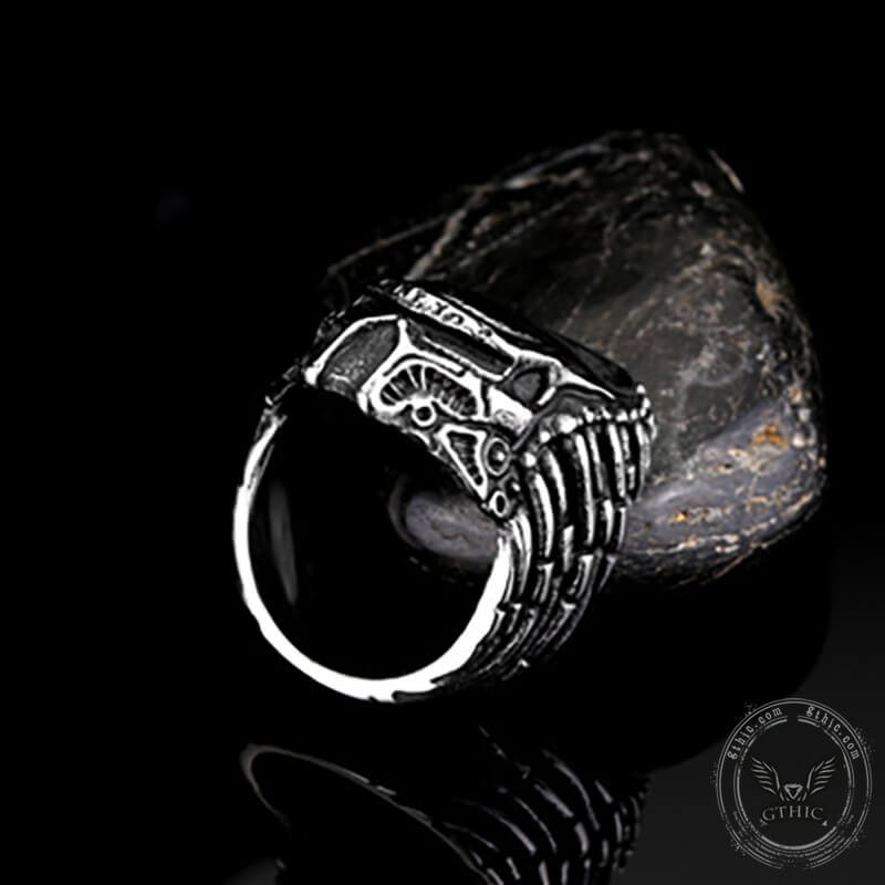 Punk Predator Elder Stainless Steel Ring 04 | Gthic.com