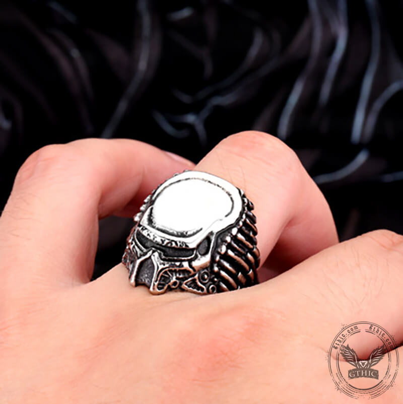 Punk Predator Elder Stainless Steel Ring 02 | Gthic.com