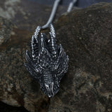 Silver Dragon Pure Tin Necklace