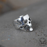 Punk Skull Sterling Silver Ear Cuffs | Gthic.com
