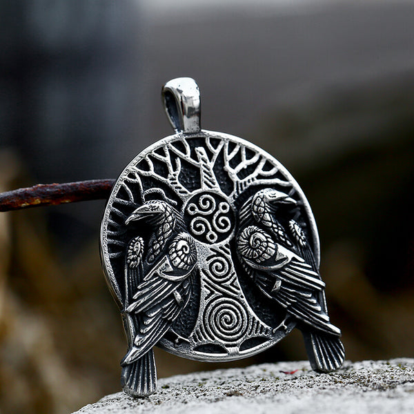 SIPURIS Tree Of Life Ring For Men - Stainless Steel Viking Celtic Knot Design, Sizes 7-13, 10mm Wide