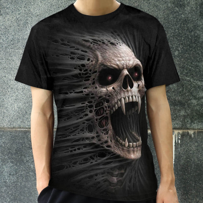 Totenkopf T-Shirts Skull Weiss & Schwarz - New Shopping.ch