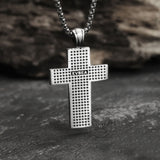 Resurrected Jesus Pure Tin Cross Necklace | Gthic.com