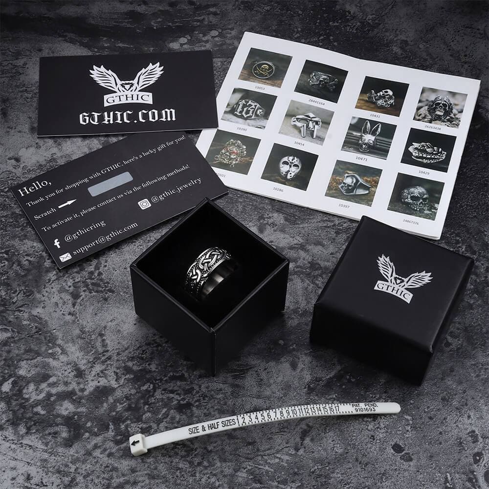 Retro Celtic Knots Stainless Steel Viking Ring