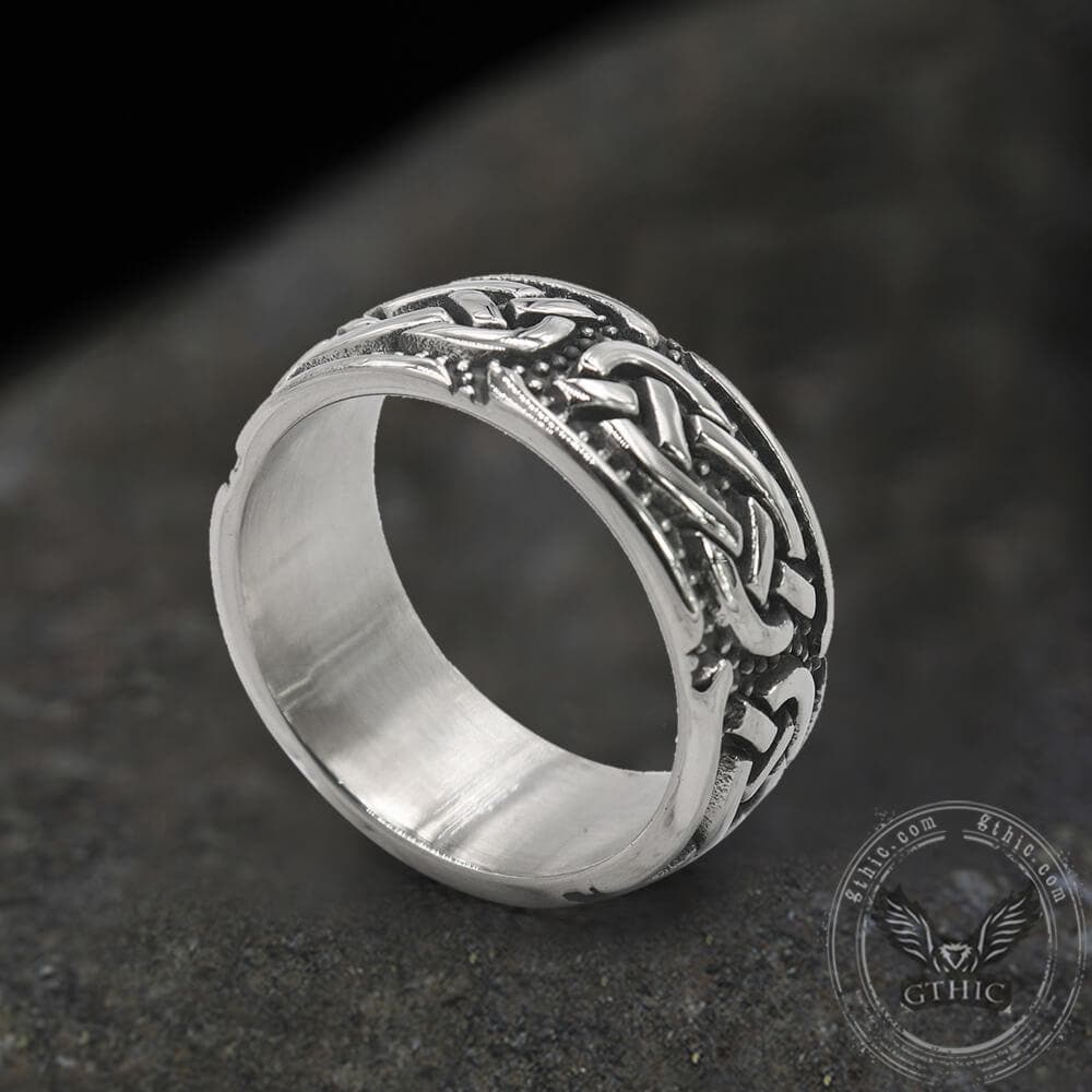 Retro Celtic Knots Stainless Steel Viking Ring