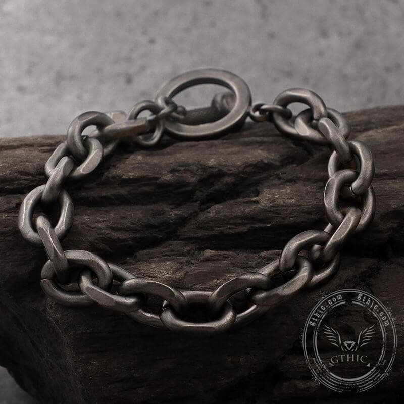 Retro Chain Stainless Steel Dumbbell Bracelet