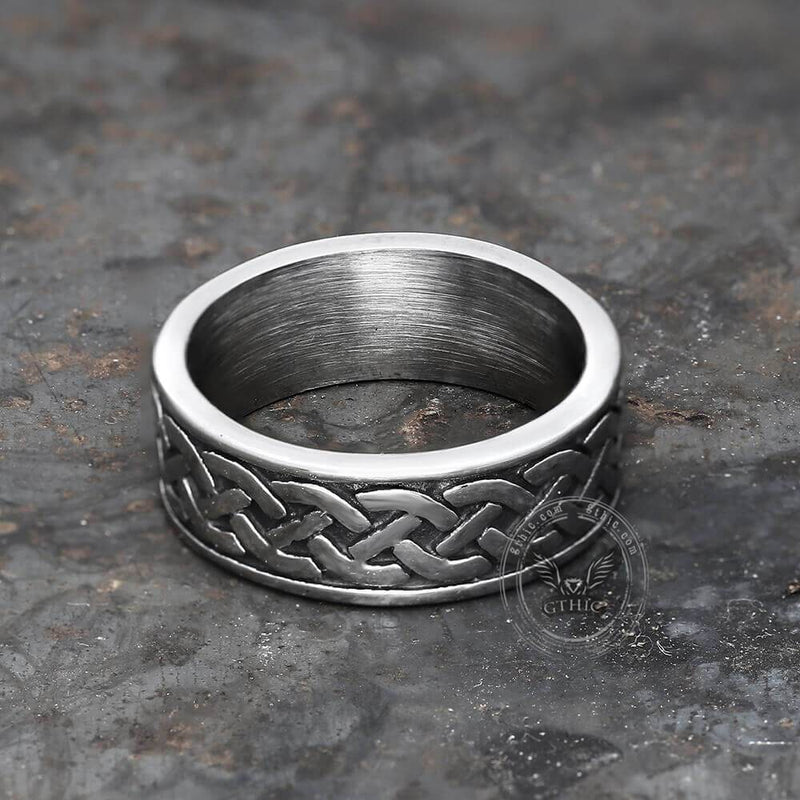 Retro Classic Pattern Stainless Steel Ring 03 | Gthic.com