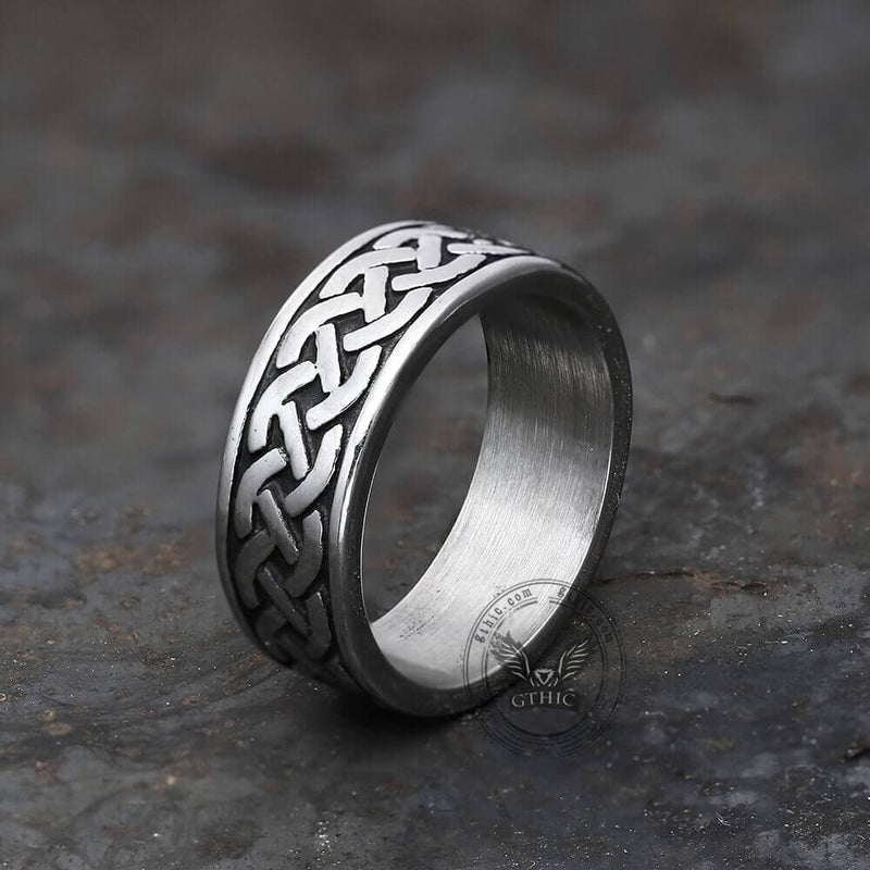 Retro Classic Pattern Stainless Steel Ring 01 | Gthic.com
