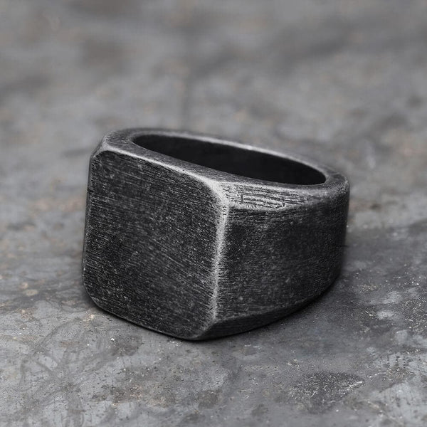 Unique Handmade Square Ring for Men | GTHIC