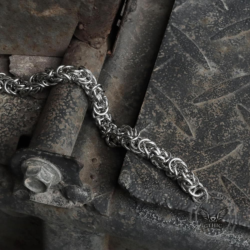 Classic Byzantine Chain Stainless Steel Bracelet