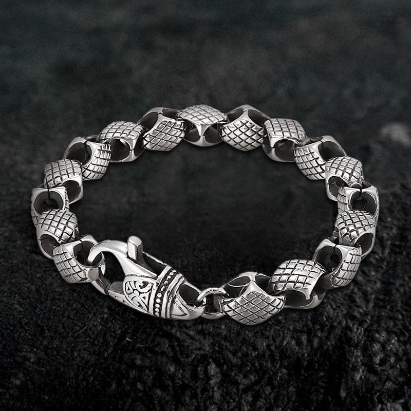 Retro Totem Geometric Stainless Steel Bracelet