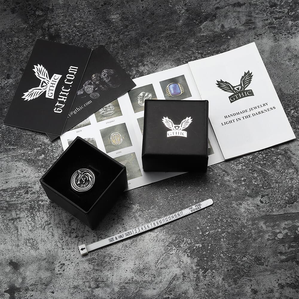 Witcher Wolf Stainless Steel Viking Ring