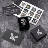 Rise From Ashes Stainless Steel Skull Ring