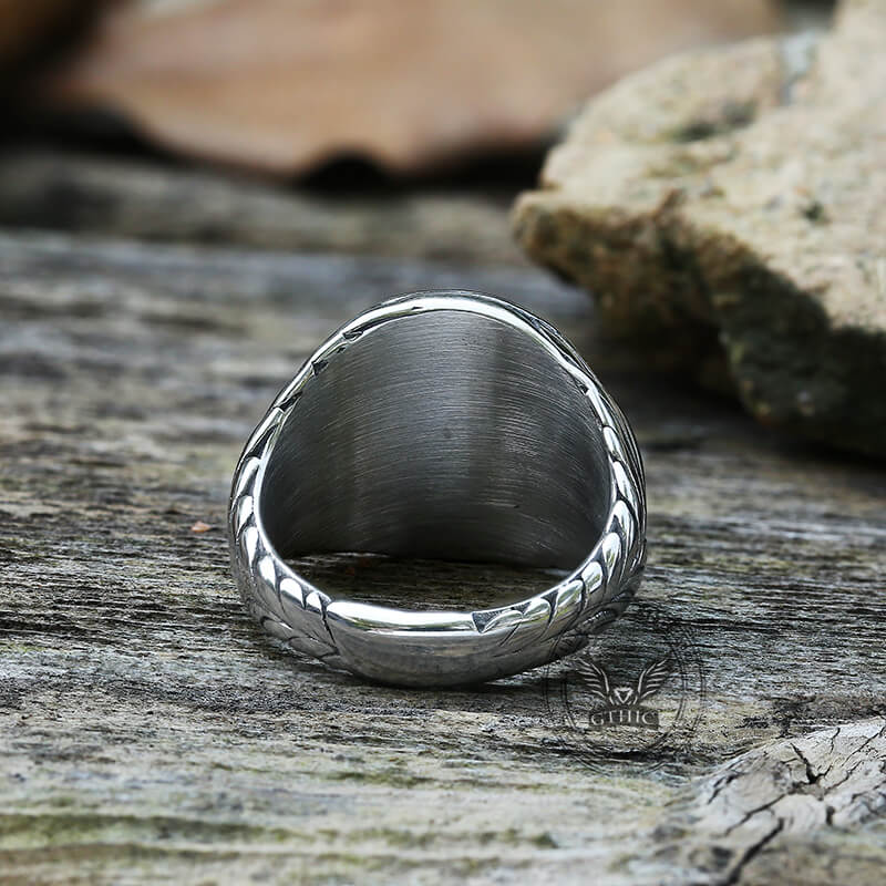 Roman Julius Caesar Stainless Steel Ring