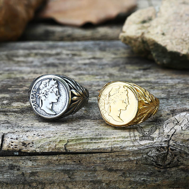 Customizable 14k Ancient Roman Style Gold Coin Ring with a reproduction of a  Roman Solidus For Sale at 1stDibs | 5 lirsh dukat, 5 lirsh gold, 5lirsh