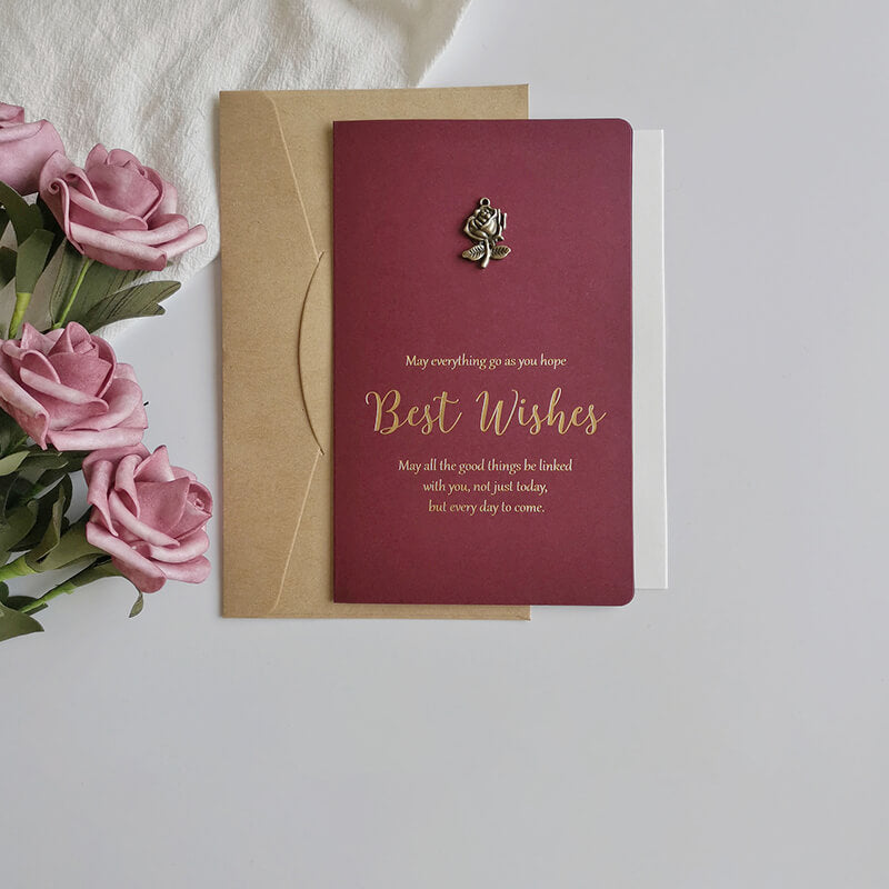 Rose Bronzing Greeting Cards