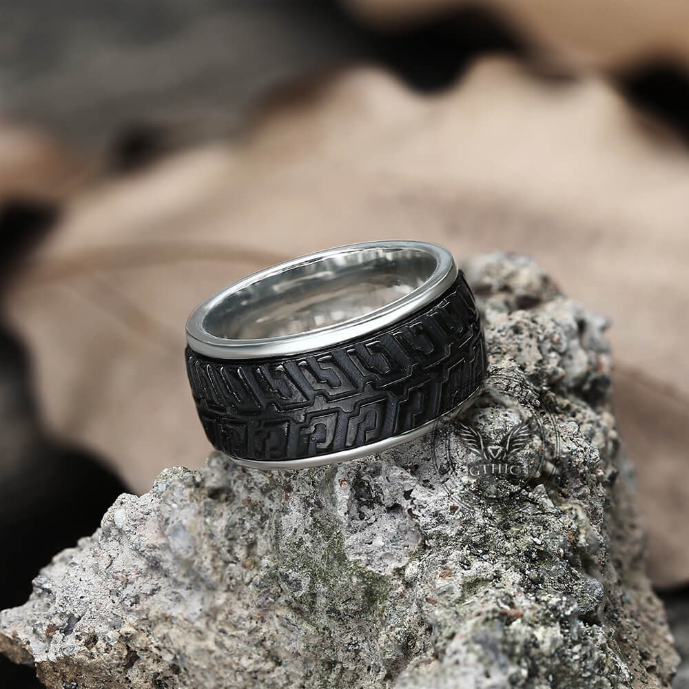 Tire Stainless Steel Biker Spinner Ring