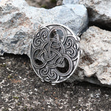 Round Celtic Knot Zinc Alloy Viking Brooch