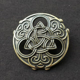 Round Celtic Knot Zinc Alloy Viking Brooch | Gthic.com