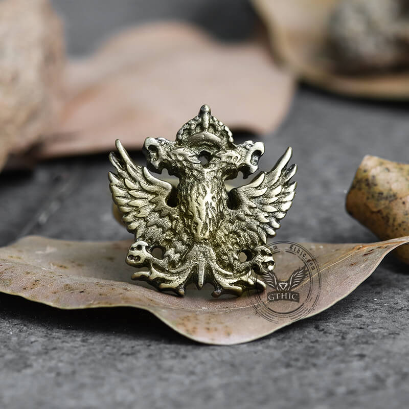 Royal Double-headed Eagle Brass Cufflinks