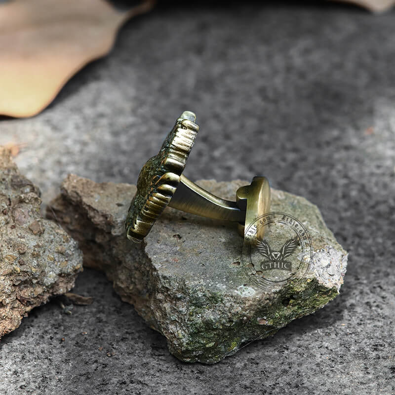 Royal Double-headed Eagle Brass Cufflinks