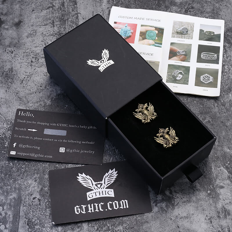 Royal Double-headed Eagle Brass Cufflinks