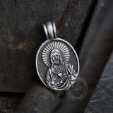 Sacred Heart of Jesus Pure Tin Necklace 04 | Gthic.com