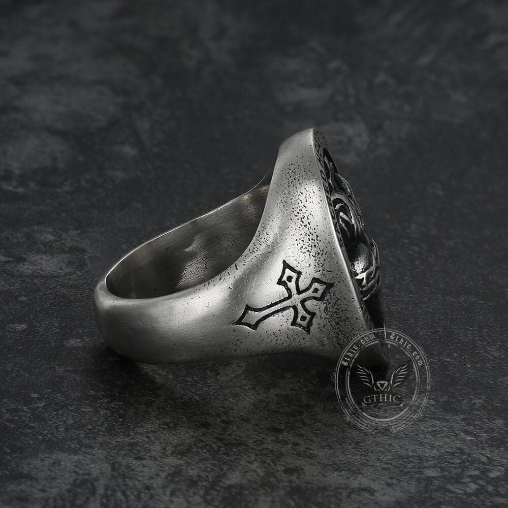 Sacred Heart of Jesus Sterling Sliver Ring